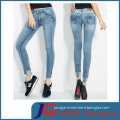 Factory Wholesale Stretch Denim Butt Lift Skinny Jeans for Girls (JC1239)